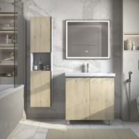 Товар: Шкаф-пенал VIGO Yuma 35 подвесной 345 дуб давос - фото 5 Шкаф-пенал VIGO Yuma 35 подвесной 345 дуб давос — фото 5, Пеналы для ванной комнаты