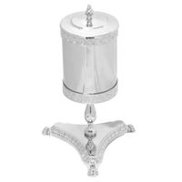 ELISABETTA Ведро мусорное на подставке, 5 л., H58 cм, хром 17026 — фото 1, Мусорные ведра