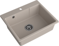 GRANFEST Мойка URBAN 658 1-чаша 580*490мм песочный арт.GF-UR- 658  песочный — фото 1, Кухонные мойки