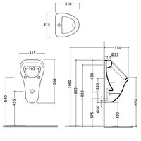 Товар: Писсуар GLOBO ARTCOMPL подвесной цвет белый VA089BI - фото 2 Писсуар GLOBO ARTCOMPL подвесной цвет белый VA089BI — фото 2, Писсуары