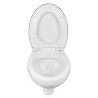 Унитаз подвесной Azario STELLA 370х400х550 ободковый, с быстросъемным сидением микролифт, белый арт-AZ-VT005+AZ-VT005sc — фото 4, Подвесные унитазы