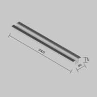 Профиль Outdoor O-TR002BF-P-B2M — фото 2, Комплектующие для освещения