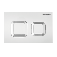 Клавиша смыва BETTOSERB белый глянец + хром глянец SMART арт-40006488G — фото 1, Кнопки смыва