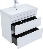 Тумба под раковину Aquanet Слим 70 белый сатин арт-00346048 — фото 1, Тумбы под раковину