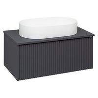 Тумба подвесная MONACO 80 /графит/ AQUA DE MARCO 2080GRMON — фото 6, Тумбы под раковину