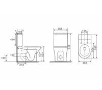 Унитаз напольный Grossman Tornado (650х380х795) безободковый,белый с тонкой крышкой,микролифт,смыв торнадо,2 места арт-GR-4485SQ — фото 11, Напольные унитазы