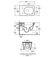 Товар: Унитаз GLOBO Relais подвесной цвет белый RES02BI - фото 2 Унитаз GLOBO Relais подвесной цвет белый RES02BI — фото 2, Подвесные унитазы
