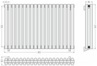 Отопительный радиатор Сунержа Эстет-11 500х855 19 секций Без покрытия арт-00-0302-5019 — фото 3, Радиаторы отопления