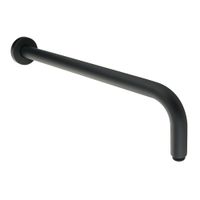 FORTIS Кронштейн для верхнего душа, L-400 mm., 1/2"x1/2", черный матовый арт-30468 — фото 2, Кронштейны для верхнего душа