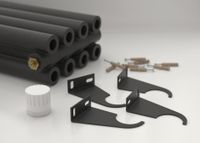 Отопительный радиатор Сунержа Эстет-00 EU50 500х360 8 секций Тёмный титан муар 15-0322-5008 — фото 3, Радиаторы отопления