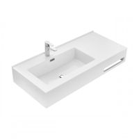 Товар: Раковина КВАДРО Про 100, левая 1A733331QA01L - фото 2 Раковина КВАДРО Про 100, левая 1A733331QA01L — фото 2, Раковины подвесные