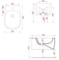 Биде Artceram Atelier подвесной с одним отверстием цвет черный матовый арт-ATB001 17 00 — фото 2, Биде подвесные