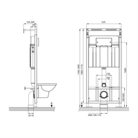 Товар: SET Инсталляция Sava Slim Superior+клавиша смыва хром матовый квадр. SMART SES40006472 - фото 2 SET Инсталляция Sava Slim Superior+клавиша смыва хром матовый квадр. SMART SES40006472 — фото 2, Инсталляции для унитазов