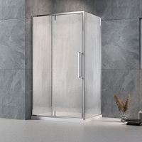 Душевой угол Veconi Rovigo RV-034R, 1100х700х1950, хром, стекло дождь RV034R-11070-06-C7 — фото 2, Душевые уголки