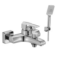 RS44 Смеситель для ванны, монолит.излив , р/ОД, хром, ROS, RS44-30 — фото 1, Смеситель для ванны