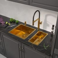 Товар: Кухонная мойка Reflexion Iseo RX2250GD брашированное золото - фото 120 Кухонная мойка Reflexion Iseo RX2250GD брашированное золото — фото 120, Кухонные мойки