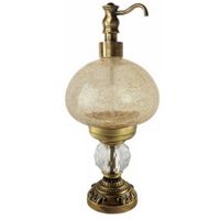 CRISTALIA Дозатор жидкого мыла настольный, стекло/бронза/Crystal 16767 — фото 1, Дозаторы