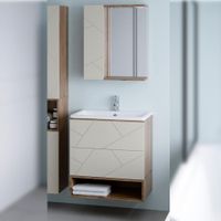 Комплект мебели для ванной Бриклаер , латте/дуб крафт табачный арт-КРИСТАЛЛ 70ZL — фото 1, Комплекты мебели для ванной