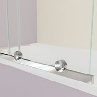 Шторка на ванну RGW SC-46 90x150, профиль хром, стекло прозрачное/8 мм, арт-06114609-11 — фото 7, Шторки для ванной раздвижные