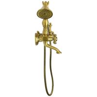 Товар: PRESTIGE См-ль д/ванны внешний плоский излив, золото 32449 - фото 2 PRESTIGE См-ль д/ванны внешний плоский излив, золото 32449 — фото 2, Смеситель для ванны