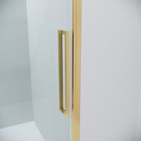 Душевое ограждение Grossman Cosmo 100.K33.02.130.32.00-200.K33.02.100.32.00 (130х100х195) раздвижная,золото сатин,стекло прозрачное,2 места арт-120.K33.02.1310.32.00 — фото 6, Прямоугольные душевые уголки