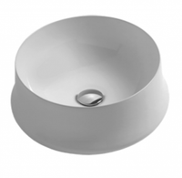 Раковина SIMAS SHARP накладная без отверстий цвет белый SH02 — фото 1, Раковины накладные