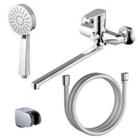 Смеситель AZARIO CASTELO для ванны с ручным душем, керамический картридж, хром арт-AZ-VJC138274C — фото 6, Смеситель для ванны