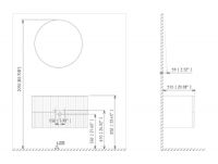 Тумба с раковиной ORKA Moonlight 90 подвесная, белый матовый 5001497 — фото 6, Тумбы с раковиной