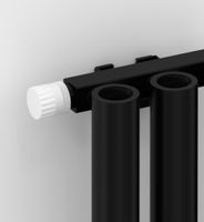 Отопительный радиатор Сунержа Кумир-0 EU50 левый 300х680 10 секций Матовый чёрный арт-31-0350-3010 — фото 1, Радиаторы отопления