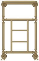 Полотенцесушитель водяной Сунержа Ренессанс 1452 660x400 Матовое золото арт-032-0282-6640 — фото 1, Водяные полотенцесушители