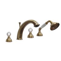 Смеситель на борт ванны Webert Karenina KA730101065, бронза — фото 1, Смесители на борт ванны