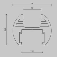 Шинопровод накладной/подвесной Technical арт-TRX172-R-111B — фото 7, Шинопроводы