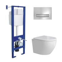 Товар: Комплект BERGES: инсталляция АТОМ 410 кнопка Atom Line хром глянец, унитаз OKUS Rimless 49 см, сиденье дюропласт микролифт, быстросъём арт-043392 - фото 10 Комплект BERGES: инсталляция АТОМ 410 кнопка Atom Line хром глянец, унитаз OKUS Rimless 49 см, сиденье дюропласт микролифт, быстросъём арт-043392 — фото 10, Комплекты унитаз + инсталляция