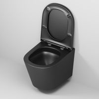 Товар: Унитаз подвесной Grossman (515х355х365) безободковый,черный матовый с тонкой крышкой,микролифт,смыв торнадо,1 место арт-GR-4478BMSQ - фото 7 Унитаз подвесной Grossman (515х355х365) безободковый,черный матовый с тонкой крышкой,микролифт,смыв торнадо,1 место арт-GR-4478BMSQ — фото 7, Подвесные унитазы