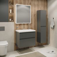 Товар: Тумба подвесная "МЕРКАДО-70 см" с 2-я ящ. графит матовая (ум. Classica-70) 107079 - фото 2 Тумба подвесная "МЕРКАДО-70 см" с 2-я ящ. графит матовая (ум. Classica-70) 107079 — фото 2, Тумбы под раковину