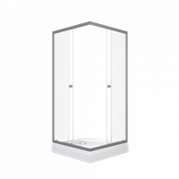 ДО "Вента-Графит" 90х90, квадрат, низ. подд. (2 места+сифонD90мм) арт-Щ0000076257 — фото 6, Квадратные душевые уголки