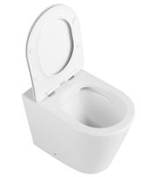 Унитаз приставной IBERICA BLANCA BURGOS ALTO Rimless белый, сиденье полипропилен (IB.BRA.131.1B1) — фото 5, Приставные унитазы