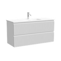 Товар: Тумба подвесная SANCOS Snob R 995х390х500, c двумя ящиками оснащенными доводчиками, Bianco, арт.SNR100/39W - фото 5 Тумба подвесная SANCOS Snob R 995х390х500, c двумя ящиками оснащенными доводчиками, Bianco, арт.SNR100/39W — фото 5, Тумбы под раковину