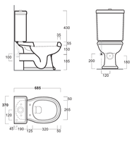 Унитаз SIMAS ARCADE напольный к бачку цвет белый AR831 — фото 2, Напольные унитазы