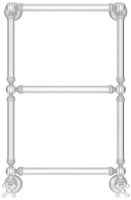 Полотенцесушитель водяной Сунержа Ренессанс 1304 660х400 Сатин арт-071-0280-6640 — фото 1, Водяные полотенцесушители