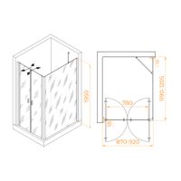 Товар: Душевой уголок RGW PA-144 (PA-104+Z-050-2+O-204) 900x1200 060814492-11 - фото 1 Душевой уголок RGW PA-144 (PA-104+Z-050-2+O-204) 900x1200 060814492-11 — фото 1, Душевые уголки