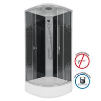 Товар: Душевая кабина Niagara Eco NG-3504-14BLACK (90х90х215) средний поддон(26см),стекло мозаика,4 места - фото 1 Душевая кабина Niagara Eco NG-3504-14BLACK (90х90х215) средний поддон(26см),стекло мозаика,4 места — фото 1, Душевые кабины