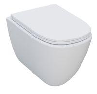 Унитаз подвесной сиденье SoftClose, технология смыва Invisible, скрыт крепеж. 520х360х400 арт-AQM2014PRO — фото 2, Подвесные унитазы