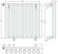 Товар: Отопительный радиатор Сунержа Кумир-0 EU50 левый 500х540 8 секций Матовый чёрный арт-31-0350-5008 - фото 5 Отопительный радиатор Сунержа Кумир-0 EU50 левый 500х540 8 секций Матовый чёрный арт-31-0350-5008 — фото 5, Радиаторы отопления