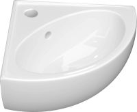 Раковина КЕРАМИН ЛАГО 45 УГЛОВОЙ белый глянец CDB00023611 арт-4810531138464 — фото 3, Раковины подвесные