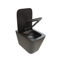 Унитаз MAIELLA Aria MB подвесной безободковый черный матовый, ТЕРМООБЖИГ (не плёнка) Ceruttispa (500х350х320) арт-CT9163 — фото 5, Подвесные унитазы