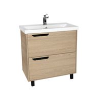 Тумба под раковину VIANT КЕЛЬН 80 напольная светлое дерево арт-VKEL80FOSD-T2Y — фото 9, Тумбы под раковину