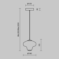 Подвесной светильник Maytoni арт-MOD359PL-L6BS3K — фото 3, Подвесные светильники