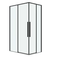 Душевое ограждение Grossman Galaxy 1/2.K33.01.10.42.00-1/2.K33.01.90.42.00 (100х90х195) раздвижная,графит сатин,стекло прозрачное,2 места арт-300.K33.01.1090.42.00 — фото 1, Прямоугольные душевые уголки