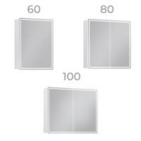 Зеркальный шкаф VIGO Geometry Classic 60 подвесной белый (117) — фото 8, Зеркальные шкафы в ванную